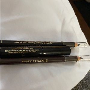 Mascara and eyeliner